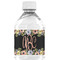 Boho Floral Water Bottle Label - Single Front