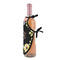 Boho Floral Wine Bottle Apron - DETAIL WITH CLIP ON NECK