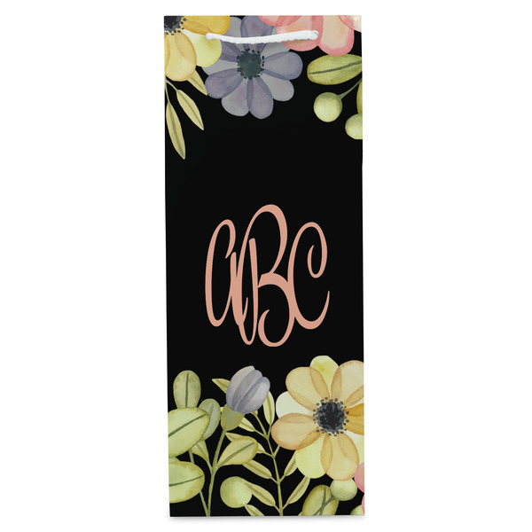 Boho Floral Wine Gift Bag - Gloss - Front