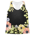 Boho Floral Womens Racerback Tank Top - X Large