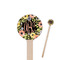 Boho Floral Wooden 6" Stir Stick - Round - Closeup