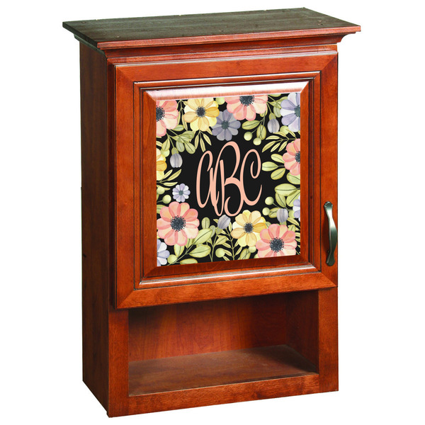 Boho Floral Wooden Cabinet Decal (Medium)