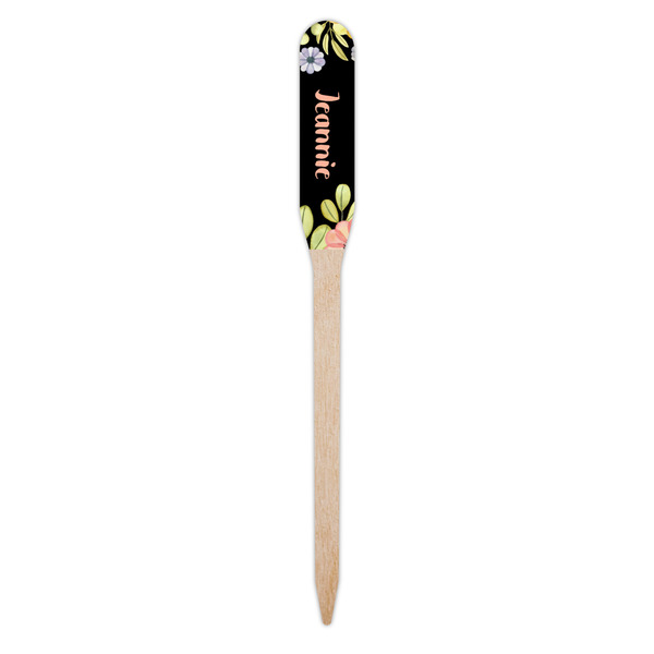 Boho Floral Wooden Food Pick - Paddle - Single Pick