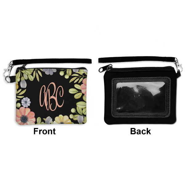 Boho Floral Wristlet ID Cases - Front & Back