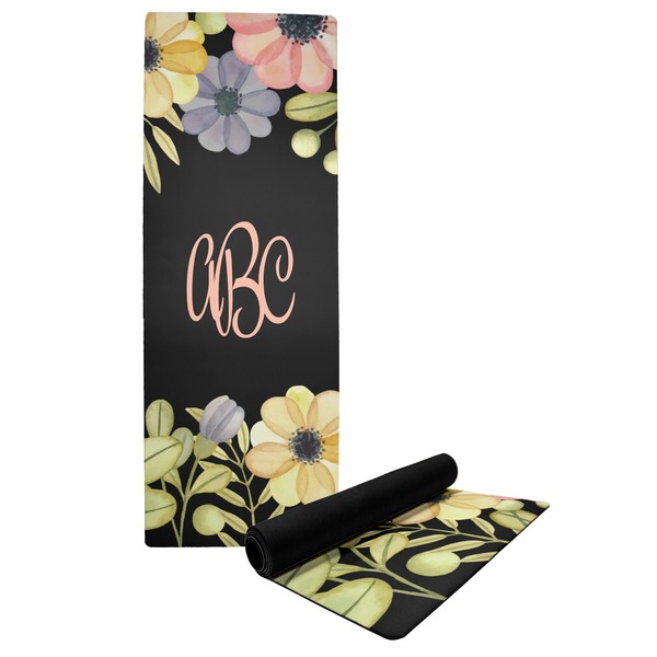Custom Boho Floral Yoga Mat (Personalized)