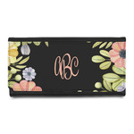 Boho Floral Leatherette Ladies Wallet (Personalized)