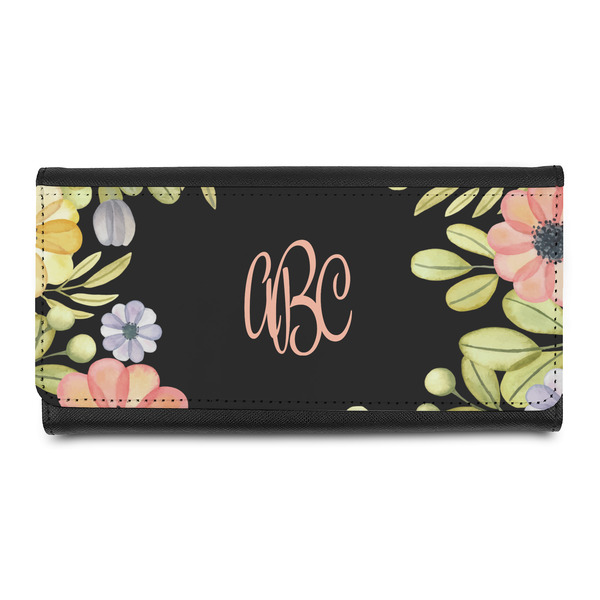 Custom Boho Floral Leatherette Ladies Wallet (Personalized)