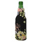 Boho Floral Zipper Bottle Cooler - ANGLE (bottle)