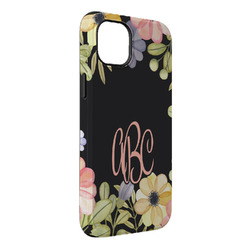 Boho Floral iPhone Case - Rubber Lined - iPhone 14 Pro Max (Personalized)