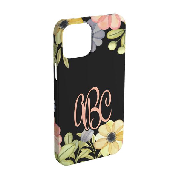 Custom Boho Floral iPhone Case - Plastic - iPhone 15 (Personalized)