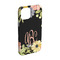 Boho Floral iPhone 15 Pro Case - Angle