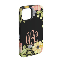 Boho Floral iPhone Case - Rubber Lined - iPhone 15 Pro (Personalized)