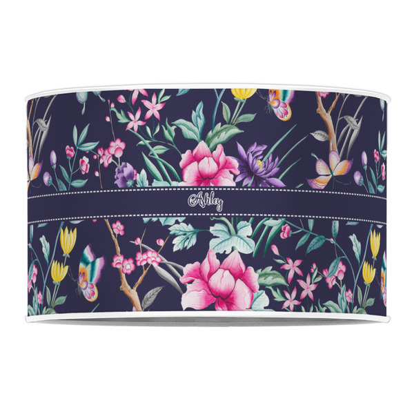 Chinoiserie 12" Drum Lampshade - FRONT (Poly Film)