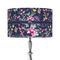 Chinoiserie 12" Drum Lampshade - ON STAND (Fabric)