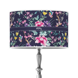 Chinoiserie 12" Drum Lamp Shade - Poly-film (Personalized)
