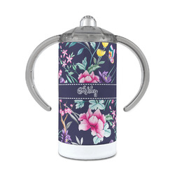 Chinoiserie 12 oz Stainless Steel Sippy Cup (Personalized)