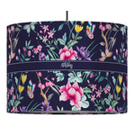 Chinoiserie 16" Drum Pendant Lamp - Fabric (Personalized)