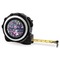 Chinoiserie 16 Foot Black & Silver Tape Measures - Front
