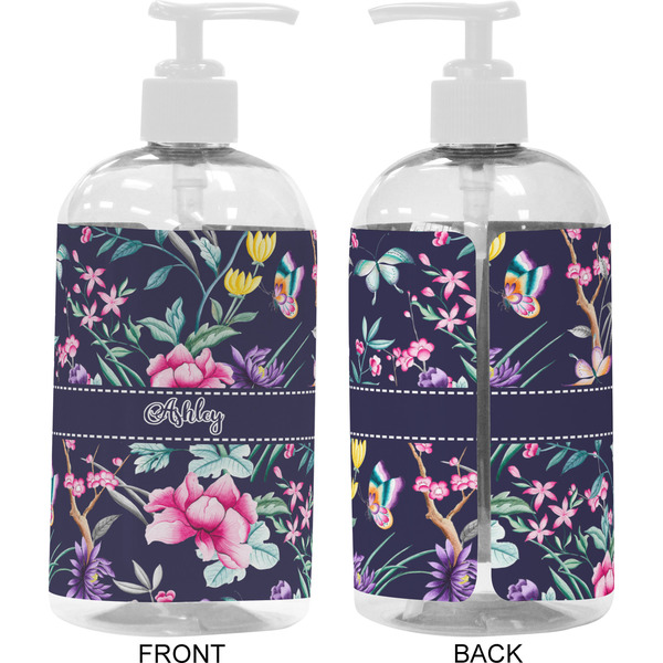 Chinoiserie 16 oz Plastic Liquid Dispenser- Approval- White