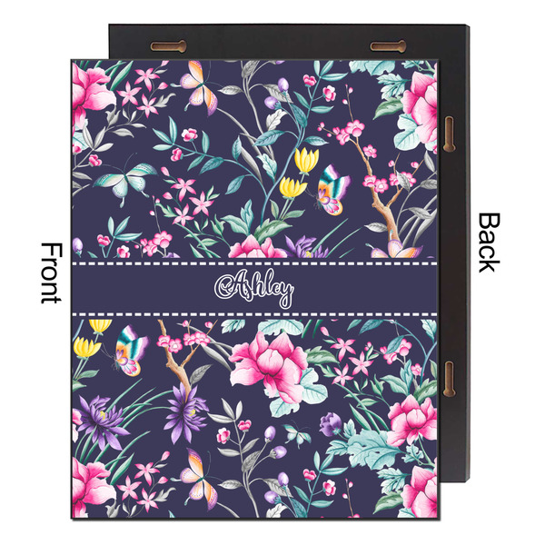 Chinoiserie 16x20 Wood Print - Front & Back View