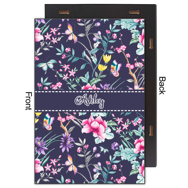 Chinoiserie 20x30 Wood Print - Front & Back View