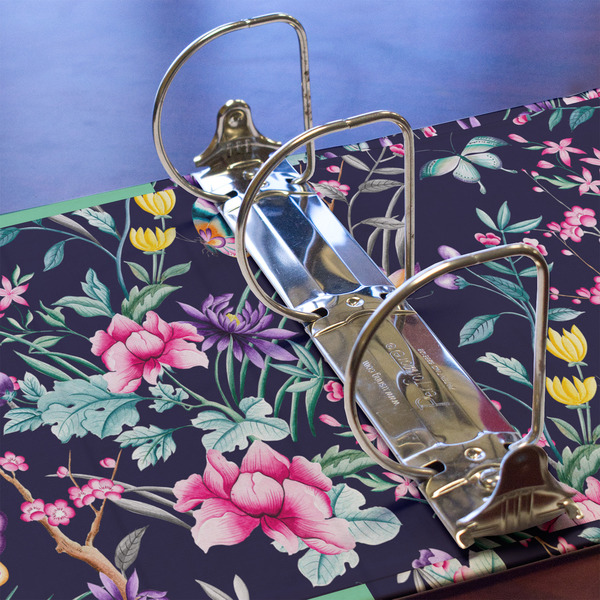 Chinoiserie 3 Ring Binders - Full Wrap - 3" - DETAIL