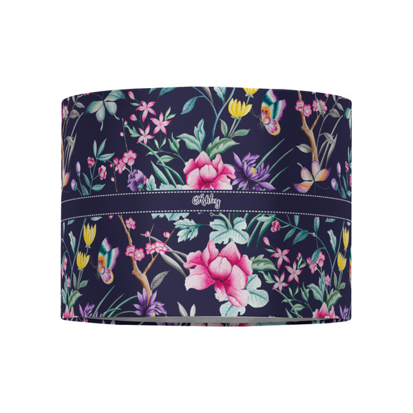 Chinoiserie 8" Drum Lampshade - FRONT (Fabric)