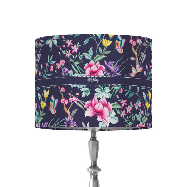 Custom Chinoiserie 8" Drum Lamp Shade - Fabric (Personalized)