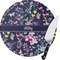 Chinoiserie Round Glass Cutting Board - Small (Personalized)