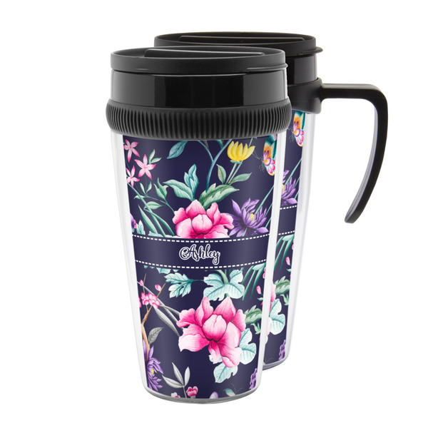Custom Chinoiserie Acrylic Travel Mug (Personalized)