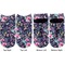 Chinoiserie Adult Ankle Socks - Double Pair - Front and Back - Apvl