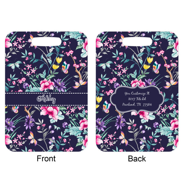 Chinoiserie Aluminum Luggage Tag (Front + Back)