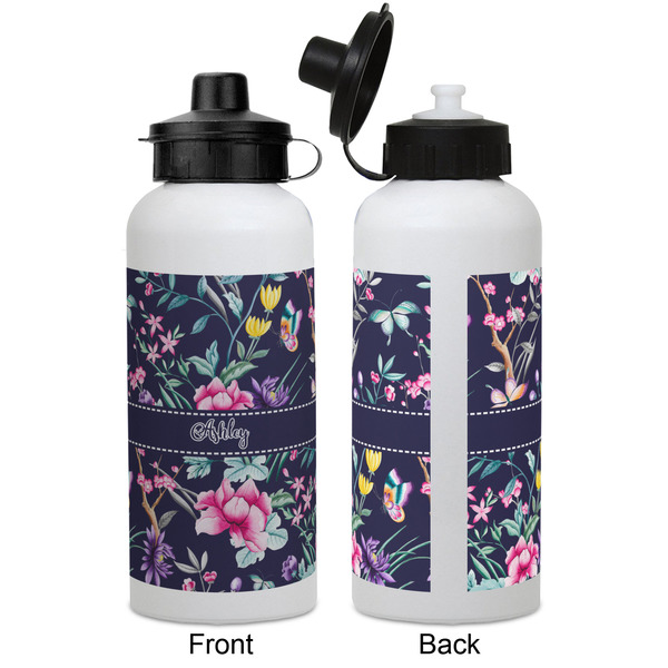 Chinoiserie Aluminum Water Bottle - White APPROVAL