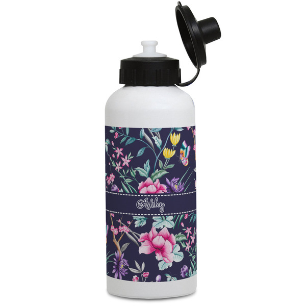 Custom Chinoiserie Water Bottles - Aluminum - 20 oz - White (Personalized)