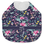 Chinoiserie Jersey Knit Baby Bib w/ Name or Text