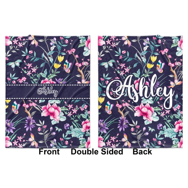 Chinoiserie Baby Blanket (Double Sided - Printed Front and Back)