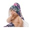 Chinoiserie Baby Hooded Towel on Child