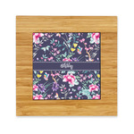 Chinoiserie Bamboo Trivet with Ceramic Tile Insert (Personalized)