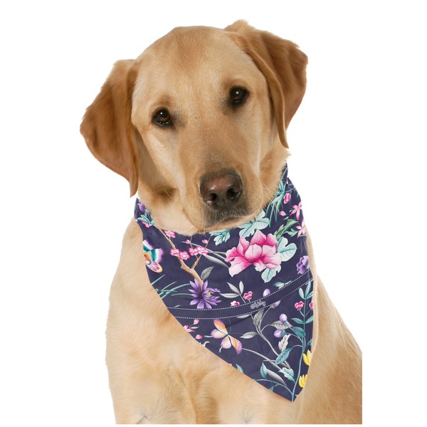Custom Chinoiserie Dog Bandana Scarf w/ Name or Text