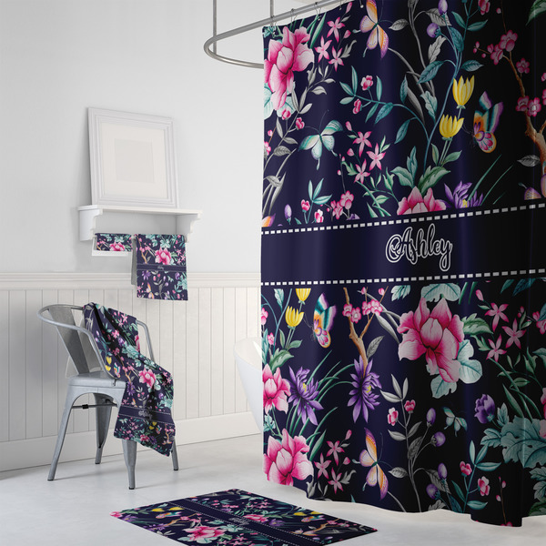 Chinoiserie Bath Towel Sets - 3-piece - In Context