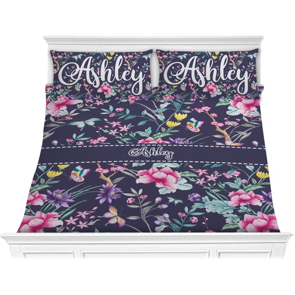 Custom Chinoiserie Comforter Set - King (Personalized)