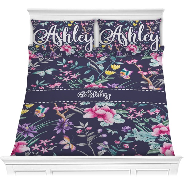 Custom Chinoiserie Comforter Set - Full / Queen (Personalized)