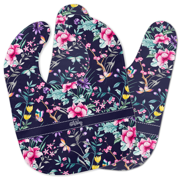 Custom Chinoiserie Baby Bib w/ Name or Text