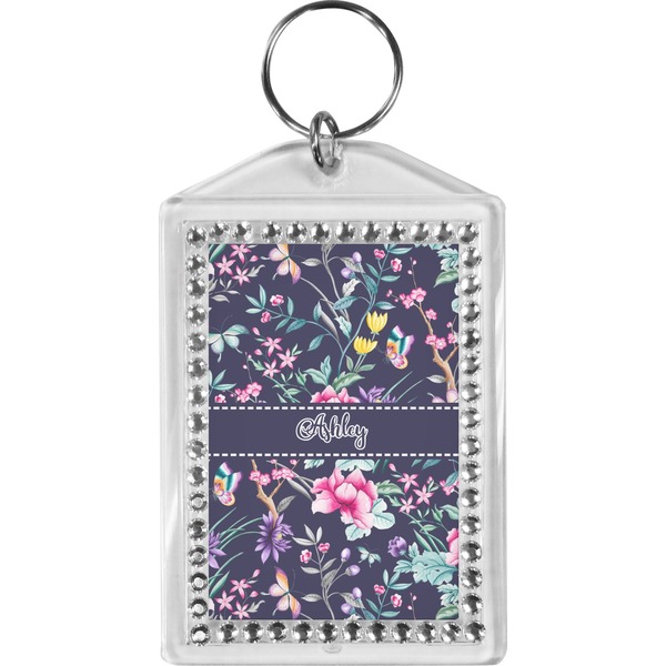 Custom Chinoiserie Bling Keychain (Personalized)