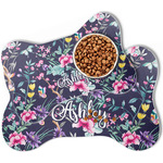 Chinoiserie Bone Shaped Dog Food Mat (Personalized)