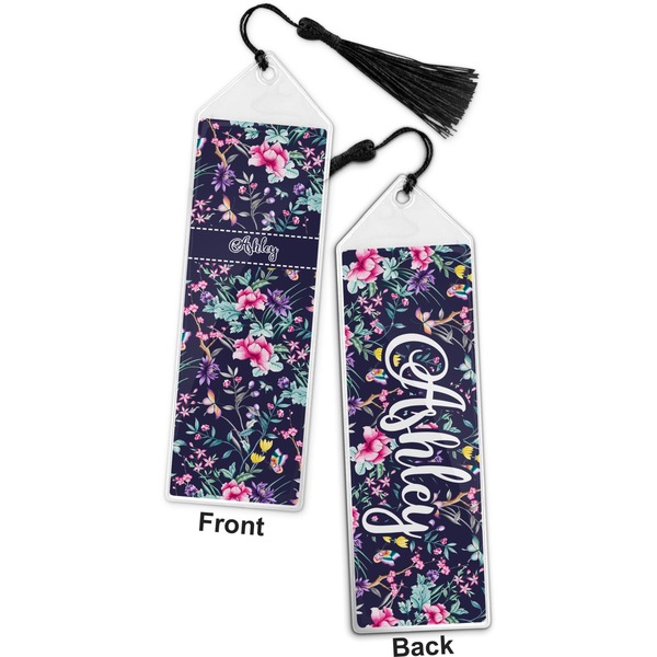Chinoiserie Bookmark with tassel - Front and Back