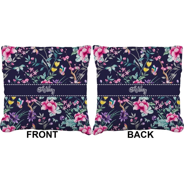 Chinoiserie Burlap Pillow Approval