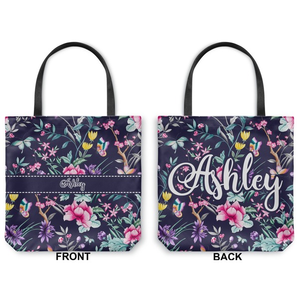 Chinoiserie Canvas Tote - Front and Back