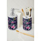 Chinoiserie Ceramic Bathroom Accessories - LIFESTYLE (toothbrush holder & soap dispenser)