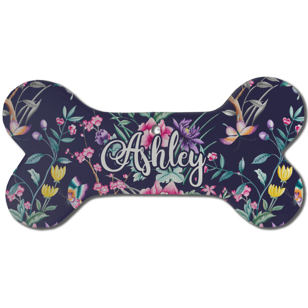 Chinoiserie Ceramic Flat Ornament - Bone Front